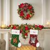 MALIHONG 1 Pack Christmas Stockings for Cat Custom Name Turkish Van Cat Christmas Tree Hanging Stocking Red Buffalo Plaid Snowflake Xmas Holiday Cat Lovers Gift 14.4" view 3
