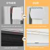 Persilux Top Down Bottom Up Blackout Cellular Cordless Shades, Honeycomb Window Blinds for Windows, Window Shades for Home, Insulated Door Blinds & Shades with Sheer (26" W x 78" H, White) view 3