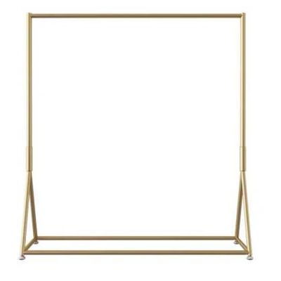 Torzk Garment Rack Heavy Duty, Metal Gold Clothes Rack Storage Clothing Rack For Hanging Clothes Modern Simple Clothes Rail Single Rod Floor-Standing Display Shelf (Size : 100 * 40 * 170cm)