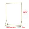 Torzk Garment Rack Heavy Duty, Metal Gold Clothes Rack Storage Clothing Rack For Hanging Clothes Modern Simple Clothes Rail Single Rod Floor-Standing Display Shelf (Size : 100 * 40 * 170cm) view 2