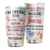MEDROC Awesome Miracle Worker Office Administrative Assistant Tumbler Stainless Steel 20oz, Funny Gifts Bulks For Office Women Men Work Friends Coworker, Driking Coffee Cup For Birthday Christmas view 1