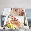 BDUEYFU Custom Blanket with Text Picture Collage Customized Throw Blankets,Birthday Anniversary Wedding Personalized Halloween Christmas Couples Gifts for Boyfriend Girlfriend 54"x70" 2 Photo view 2