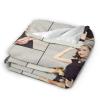 BDUEYFU Custom Blanket with Photos Text Customized Blanket Personalized Flannel Throw Blankets for Birthday Christmas Fathers Mothers Valentines Day Gift 40"x50" 5 Photo view 3