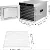 food dehydrator Food Dehydrator, 700W Food Dehydrator Machine for Food, Herbs, Meat, 8 Stainless Steel Trays, 24H Timer, 167F Temperature Control, Large Drying Space with 8.11 view 2