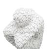 Ddewing Thinker Statue, Modern Home Resin Sculptures, White Resin Eco Friendly Bookend Function Thinker Mosaic Statue for Bedroom Shelf Office view 3
