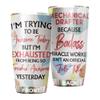 MEDROC Awesome Miracle Worker Mechanical Drafter Tumbler Stainless Steel 20oz, Funny Gifts Bulks For Office Women Men Work Friends Coworker, Driking Coffee Cup For Birthday Christmas view 1