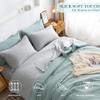 COTTEBED Ultra-Soft Twin Comforter Set with Sheets - 5 Pieces Bed in a Bag Twin Down Comforter & Bedding Sheet Sets, Lightweight Boho Cozy Washed PolyCotton for Kids Boy Girl All Season Use,Sage Green view 2