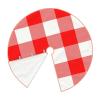 DKJlitter Christmas Tree Skirt, Red and White Check Plaid Xmas Tree Skirts Mat Farmhouse Rustic Xmas Holiday Indoor Party Outdoor Decoration 36 inches view 4