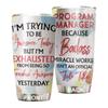 MEDROC Awesome Miracle Worker Program Manager Tumbler Stainless Steel 20oz, Funny Gifts Bulks For Office Women Men Work Friends Coworker, Driking Coffee Cup For Birthday Christmas view 1