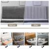 Crystal Velvet Bed Headboard Covers Short Plush Upholstered Stretch Bed Head Cover Bed Headboard Slipcover Double Single Queen King Head Board Dustproof Protector for Bedroom Dcor(200cm,Pink) view 4