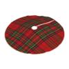 DKJlitter Christmas Tree Skirt, Pretty Red and Green Tartan Plaid Xmas Tree Skirts Mat Farmhouse Rustic Xmas Holiday Indoor Party Outdoor Decoration 36 inches view 3
