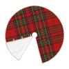 DKJlitter Christmas Tree Skirt, Pretty Red and Green Tartan Plaid Xmas Tree Skirts Mat Farmhouse Rustic Xmas Holiday Indoor Party Outdoor Decoration 36 inches view 4