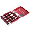 4Pcs Christmas Spoon Set,Stainless Steel Coffee Spoon Set with Gift Box for Dessert Cake Tea Coffee Sugar Dessert, Nice Christmas Gift(Silver) view 1