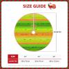 Christmas Tree Skirt 48" Summertime Ribbons Linen Xmas Tree Skirt for Holiday Party Christmas Tree Mat Decorations Indoor Outdoor view 4