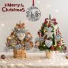 Christmas Ornaments, 2025 Solid Pewter Christmas Tree Ornament Handcrafted Metal DIY Hanging Craft Collectibles for Xmas Trees Home Party Party Gifts (Snowman) view 2