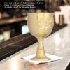 Brass Vintage Chalice Goblet, Drinking Wine Goblet, Small Goblet for Milk Tea, Wine, Whiskey, Luxurious Gifts and Collectors, Party Supplies(L) view 4