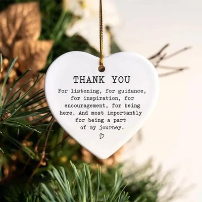 2024 Christmas Heart Hanging Ornament - Lovely Heart Hanging On The Tree, Christmas Tree Decorations, Xmas Halloween Creative Ornament Decorations for New Year