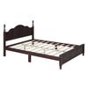 SOFTSEA Queen Size Bed Frame with High Headboard and Footboard Classic Platform Bed with Wood Slats view 4