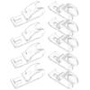 Garneck 10pcs Window Blind Cord Holder Roller Shades Clear P-Shaped Clip Fixation Hook for Bead Chain Blind Valance Replacement Clips Saftey Chain and Cord Guide view 1