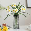 leph Artificial Small Fresh Narcissus Indoor Table Decoration with Fake Flowers Single Branch Silk Cloth Pastoral Style Daffodils view 2