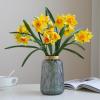 leph Artificial Small Fresh Narcissus Indoor Table Decoration with Fake Flowers Single Branch Silk Cloth Pastoral Style Daffodils view 3