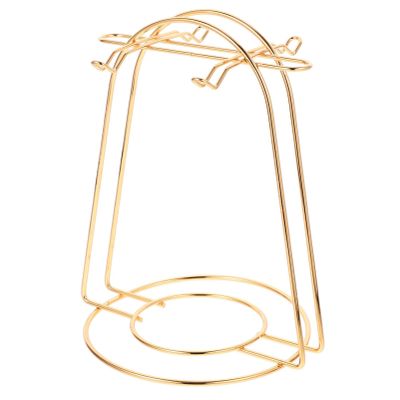 STOBAZA Coffee Cup and Saucer Holder Iron Cup Drying Tree Stand for Kitchen and Cafe Elegant Space-Saving Rack for Teacups Finish