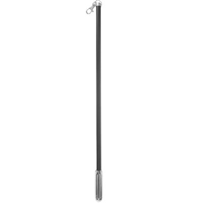 DOITOOL Aluminum Curtain Pull Rod with Metal Snap 21.8 inch Push Wand for Drapery and Grommet Curtains Blind Opener Stick Versatile Drapery Wand Black 55.5X2CM