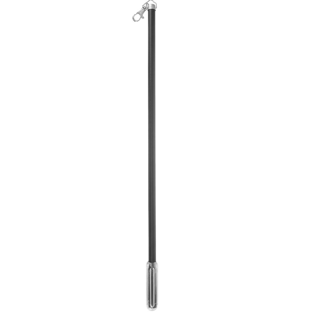DOITOOL Aluminum Curtain Pull Rod with Metal Snap 21.8 inch Push Wand for Drapery and Grommet Curtains Blind Opener Stick Versatile Drapery Wand Black 55.5X2CM