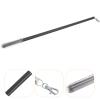 DOITOOL Aluminum Curtain Pull Rod with Metal Snap 21.8 inch Push Wand for Drapery and Grommet Curtains Blind Opener Stick Versatile Drapery Wand Black 55.5X2CM view 3