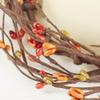 Artificial Pumpkin and Sage Pip Berry Candle Rings  Pack of 4 Autumn Fall Rustic Berry Farmhouse Home Decor for Centerpiece Decorations and Small Wreaths (Size: 7" diam) view 3