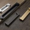 cabinehandles,kitchen door handles, Recessed Handle,Zinc Alloy Cabinet Hardware Flush Pull, Recessed Invisible Flat Finger Pull with 2 Screw for Sliding Door Drawer and Cabinet (128mm) ( Size : 192mm view 2