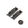 cabinehandles,kitchen door handles, 2 Pezzi Maniglia Del Cassetto Nascosta Maniglia per Porta Armadio Nascosta Maniglie da Incasso, con Vite, per Cassetti Porta Armadi Guardaroba Com (128mm/5in,Black view 1