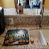 Caroline's Treasures DAC2217DDM Graveyard Spooky Halloween Dish Drying Mat Absorbent Dish Drying Mat Pad for Kitchen Counter Dish Drainer Mat for Countertop, 14 x 21", Multicolor view 2