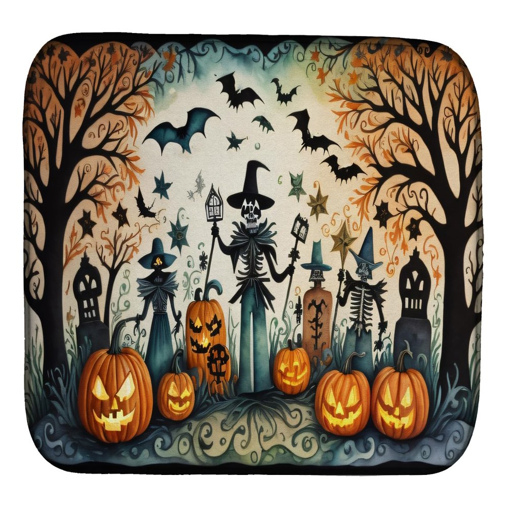 Caroline's Treasures DAC2266DDM Papel Picado Skeletons Spooky Halloween Dish Drying Mat Absorbent Dish Drying Mat Pad for Kitchen Counter Dish Drainer Mat for Countertop, 14 x 21", Multicolor