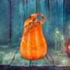 Bothyi Glass Pumpkin Decoration, Pumpkin Figurine Decorative Ornaments, Creative Artificial Pumpkin Collectible Figurines Artwork for Halloween Decor, L view 3