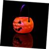 IMIKEYA Led Halloween Pumpkin Candy Carry Lanterns Large Handle Portable Pumpkin Lights for Kids Party Decorations view 3