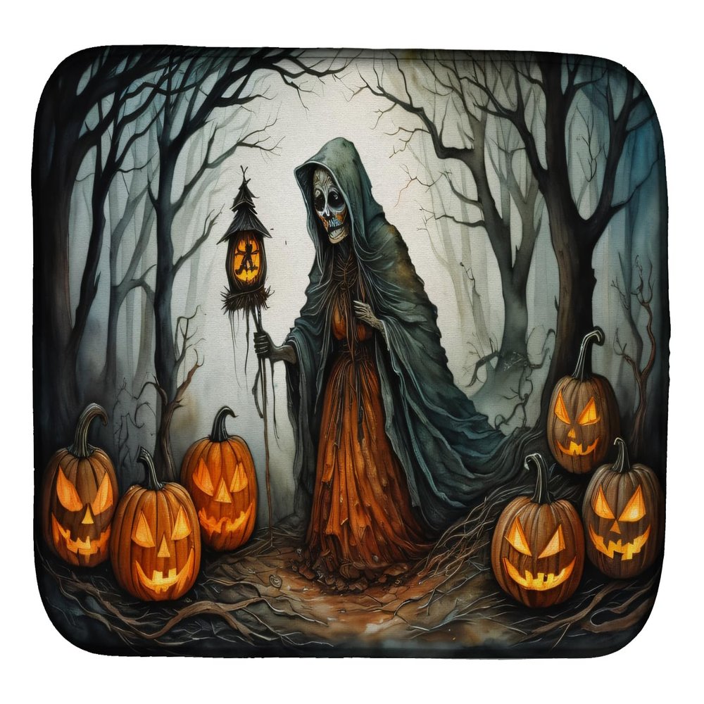 Caroline's Treasures DAC2278DDM The Weeping Woman Spooky Halloween Dish Drying Mat Absorbent Dish Drying Mat Pad for Kitchen Counter Dish Drainer Mat for Countertop, 14 x 21", Multicolor