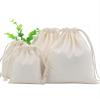 TBF 12 Pack Drawstring Pouches Gift Bags Natural Plain Wholesale Cotton Canvas for Party Favor, Jewelry Blank Reusable Pouch Bags Bulk Wholesale (12" x 14" Inches) view 1
