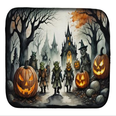 Caroline's Treasures DAC2262DDM Orcs Spooky Halloween Dish Drying Mat Absorbent Dish Drying Mat Pad for Kitchen Counter Dish Drainer Mat for Countertop, 14 x 21", Multicolor