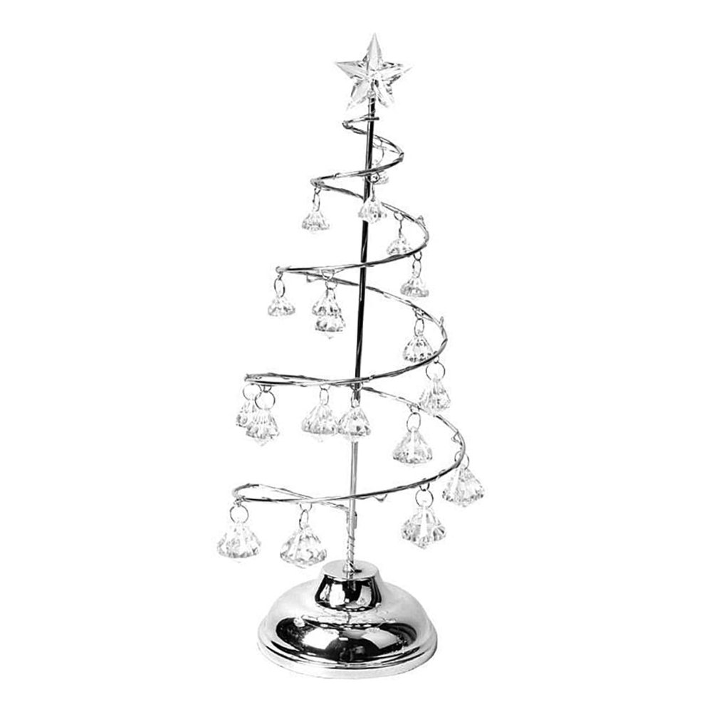 DOITOOL Led Christmas Tree Lights Tabletop Tree Shape Night Lamp White Led Lights for Bedroom Decor No Battery Required