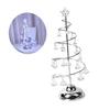 DOITOOL Led Christmas Tree Lights Tabletop Tree Shape Night Lamp White Led Lights for Bedroom Decor No Battery Required view 2