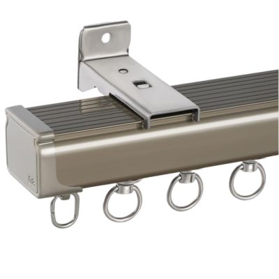 Room Divider Track Rail System for Spaces, Curtain Rod with 90 Degree Corner Bends for L U S Shaped Bay Window (Color : Champagne 02, Size : C-1.2m(1.2m*1))