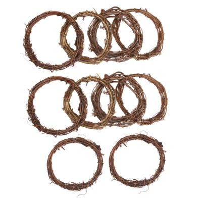 DECHOUS 20pcs Rattan Wreath Frames for Craft Projects Vine Hoops for Home Decor Holiday Decorations and Floral Arrangements