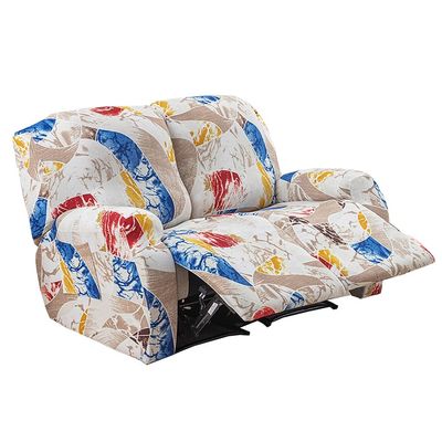 4/6/8 Pieces Recliner Sofa Covers Couch Covers for 1/2/3 Seats Sofa Recliner,Stretch Recliner Chair Covers Washable Protector with Elastic Bottom for Kids,Pet ( Color : #18 , Size : 2 seat (6pcs) )