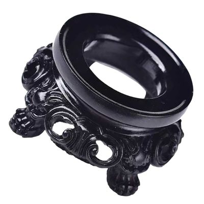 ARTIBETTER Antique Style Crystal Stand Resin Hollow Base for Decor for Office Room for Christmas Festivals Atmosphere Style
