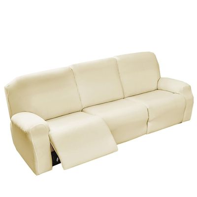 4/6/8 Pieces Recliner Sofa Covers Couch Covers for 1/2/3 Seats Sofa Recliner,Stretch Recliner Chair Covers Washable Protector with Elastic Bottom for Kids,Pet ( Color : #44 , Size : 3 seat (8pcs) )