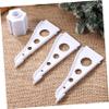 ABOOFAN Christmas Tree Stand White Artificial Christmas Tree Base for DIY Crafts Sturdy Design Stable Structure for Home Easy Assembly Grooves view 3