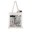 WCGXKO Lolli Gift Lolli Typography Canvas Tote Bag Travel Bag Shopping Bag for Grandma view 1
