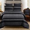 Virah Bella - Full/Queen Rustic Quilt Set with Matching Tote - Cabin Bedding Comforter Set 2 Shams - Polyester Patchwork Microfiber Back, Warm and Comfortable, Lodge Dcor - Aztec Medley view 1