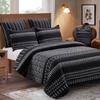 Virah Bella - Full/Queen Rustic Quilt Set with Matching Tote - Cabin Bedding Comforter Set 2 Shams - Polyester Patchwork Microfiber Back, Warm and Comfortable, Lodge Dcor - Aztec Medley view 2